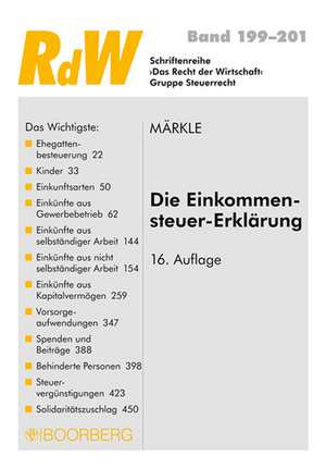 Die Einkommensteuer-Erklärung de Rudi W. Märkle