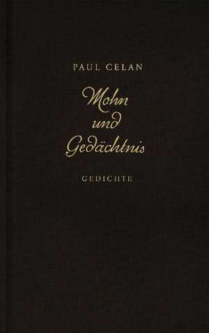 Mohn und Gedächtnis de Paul Celan