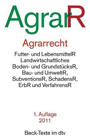 Agrarrecht AgrarR