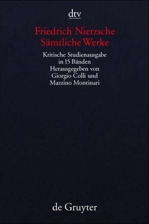 Sämtliche Werke de Friedrich Nietzsche