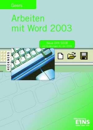 Arbeiten mit Word 2003. Lehrbuch