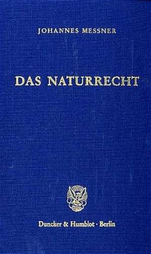 Das Naturrecht de Johannes Messner