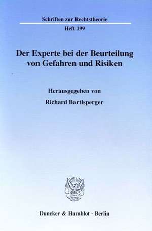 Der Experte bei der Beurteilung von Gefahren und Risiken de Richard Bartlsperger