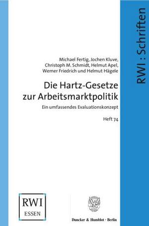 Die Hartz-Gesetze zur Arbeitsmarktpolitik de Michael Fertig