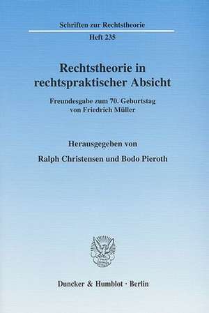 Rechtstheorie in rechtspraktischer Absicht de Ralph Christensen