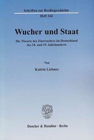 Wucher und Staat. de Katrin Liebner