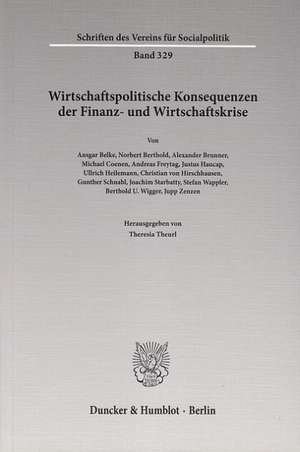 Wirtschaftspolitische Konsequenzen der Finanz- und Wirtschaftskrise de Theresia Theurl