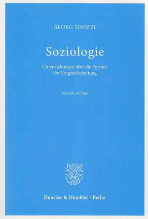 Soziologie de Georg Simmel