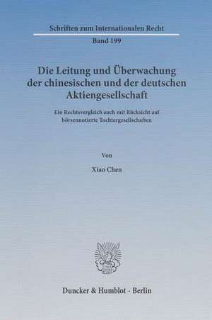 Die Leitung und Überwachung der chinesischen und der deutschen Aktiengesellschaft de Xiao Chen