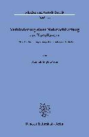 Verhinderung einer Mehrfachhaftung des Kartellanten. de Hannah-Sophia Visé