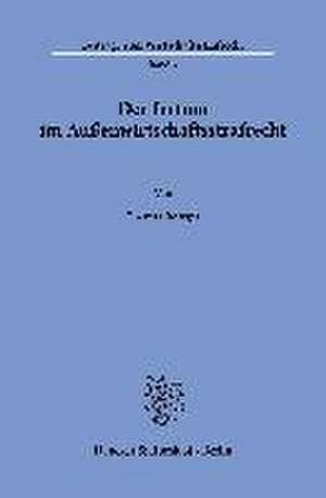 Der Irrtum im Außenwirtschaftsstrafrecht. de Theresa Röttger