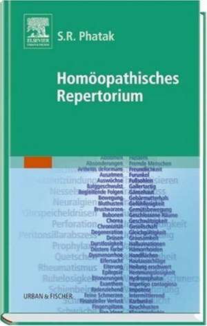 Homöopathisches Repertorium de S. R. Phatak