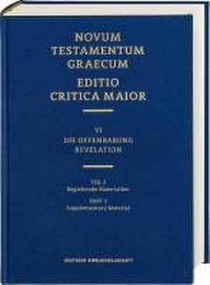 ECM VI/2. Offenbarung. Begleitende Materialien de Münster Institut für Neutestamentliche Textforschung