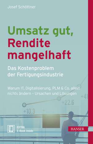 Umsatz gut, Rendite mangelhaft - das Kostenproblem der Fertigungsindustrie de Josef Schöttner