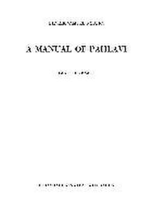 A Manual of Pahlavi: Glossary de Henrik S Nyberg