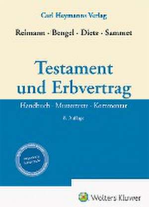 Testament und Erbvertrag de Manfred Bengel