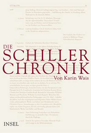 Die Schiller-Chronik de Karin Wais