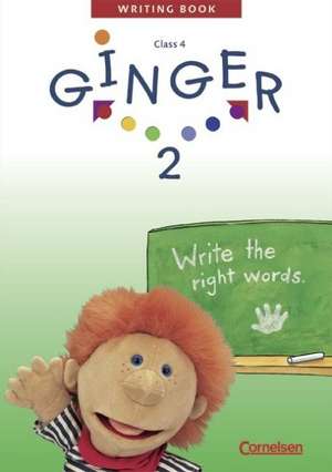 Ginger 2. My Second Writing Book. Schreibheft. Mit Lösungsheft de Birgit Hollbrügge