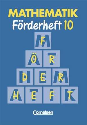 Mathematik für Sonderschulen Neu. Förderheft 10 de Heribert Gathen