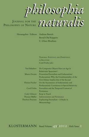 Philosophia Naturalis / Temporal Existence and Persistence in Spacetime