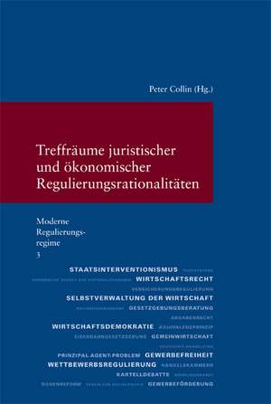 Moderne Regulierungsregime / Treffraume Juristischer Und Okonomischer Regulierungsrationalitaten: Text, Ubersetzung, Kommentar de Peter Collin