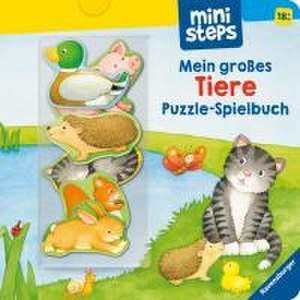 ministeps: Mein großes Tiere Puzzle-Spielbuch de Frauke Nahrgang