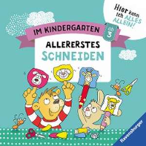 Im Kindergarten: Allererstes Schneiden de Kirstin Jebautzke