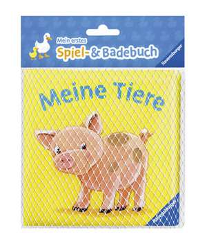 Mein erstes Spiel- und Badebuch: Meine Tiere de Antje Flad