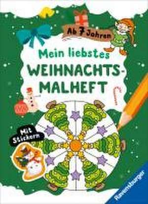 Mein liebstes Weihnachtsmalheft mit Stickern ab 7 de Roger De Klerk