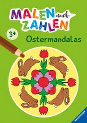 Ravensburger Malen nach Zahlen ab 3 Jahren Ostermandalas - 24 Motive - Malheft für Kinder - Nummerierte Ausmalfelder de Katrin Merle