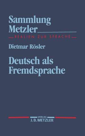 Deutsch als Fremdsprache de Dietmar Rösler