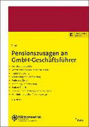 Pensionszusagen an GmbH-Geschäftsführer de Jürgen Pradl