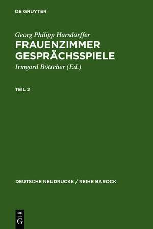 Frauenzimmer Gesprächsspiele Teil 2 de Georg Philipp Harsdörffer