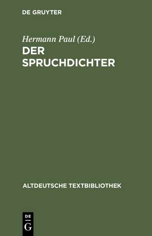 Der Spruchdichter de Hermann Paul