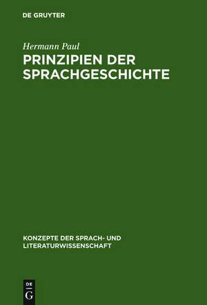 Prinzipien der Sprachgeschichte de Hermann Paul