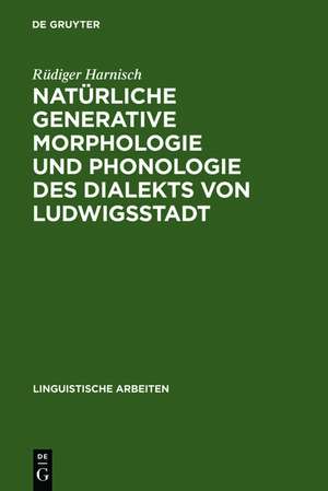 Natürliche generative Morphologie und Phonologie des Dialekts von Ludwigsstadt: Die Erprobung eines Grammatikmodells an einem einzelsprachlichen Gesamtsystem de Rüdiger Harnisch