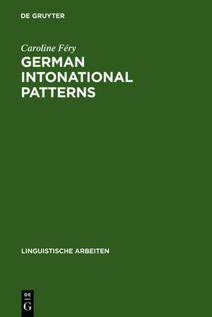 German intonational Patterns de Caroline Féry