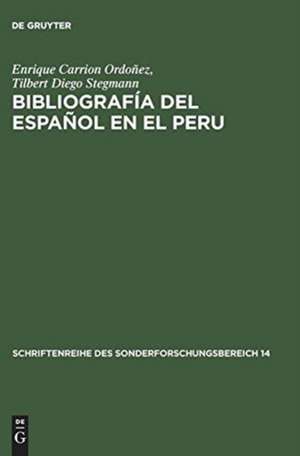 Bibliografía del español en el Peru de Enrique Carrion Ordoñez