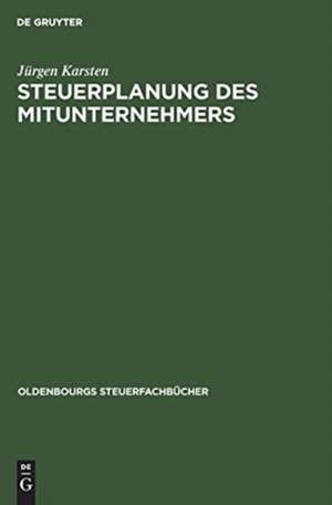 Steuerplanung des Mitunternehmers de Jürgen Karsten