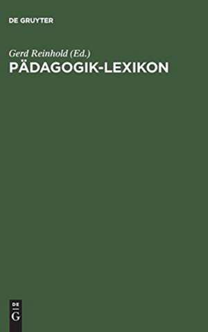 Pädagogik-Lexikon de Gerd Reinhold