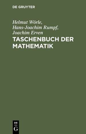 Taschenbuch der Mathematik de Helmut Wörle