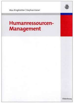 Humanressourcen-Management de Max Ringlstetter