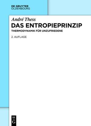 Das Entropieprinzip: Thermodynamik für Unzufriedene de André Thess