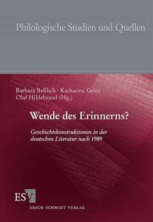 Wende des Erinnerns? de Barbara Beßlich