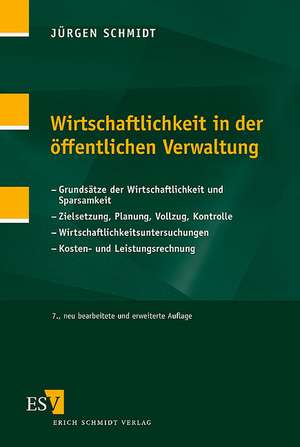 Wirtschaftlichkeit in der öffentlichen Verwaltung de Jürgen Schmidt