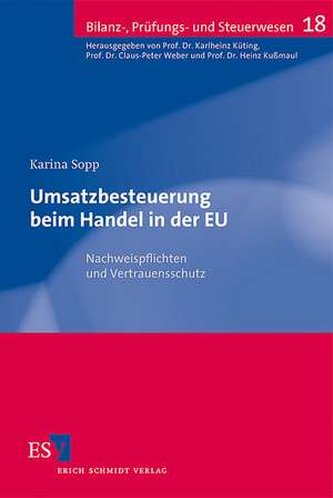 Umsatzbesteuerung beim Handel in der EU de Karina Sopp