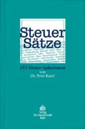 Steuer-Sätze de Peter Knief