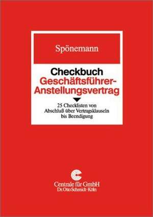 Checkbuch Geschäftsführer-Anstellungsvertrag