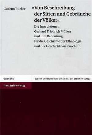 "Von Beschreibung der Sitten und Gebräuche der Völcker" de Gudrun Bucher