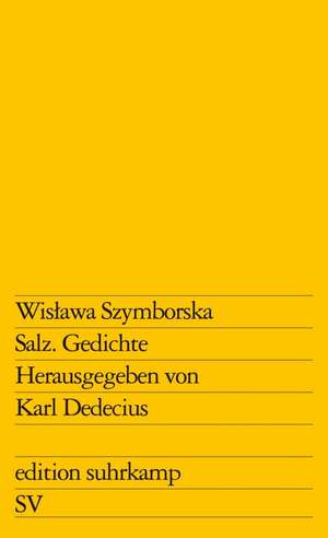 Salz de Wislawa Szymborska